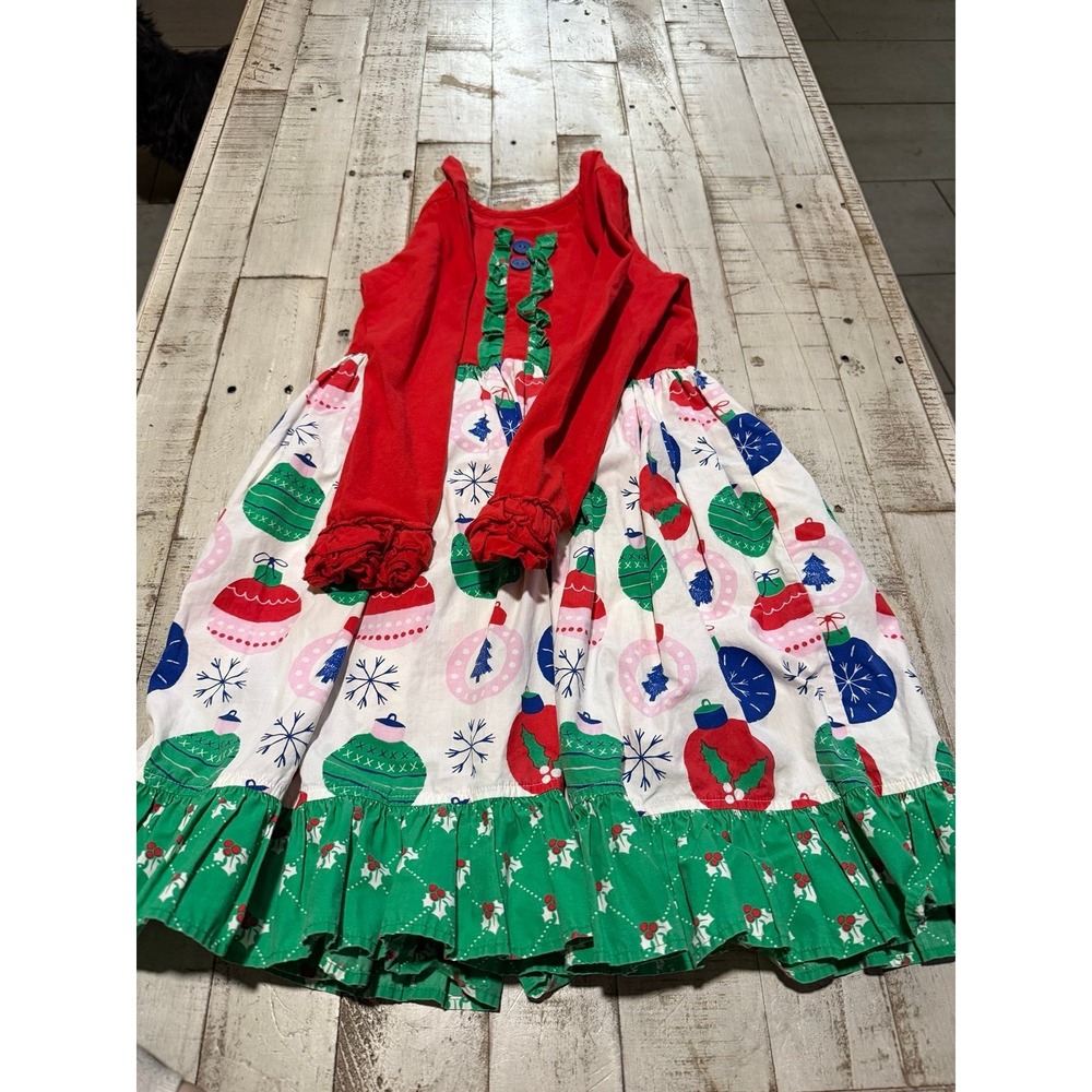 Elenaor rose girls Christmas dress